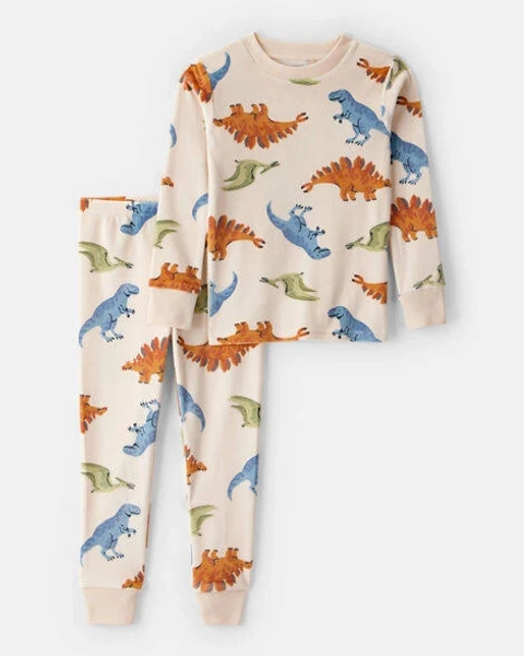 Carter's Toddler Boys' Dinosaur Print Velour Pajama Set
