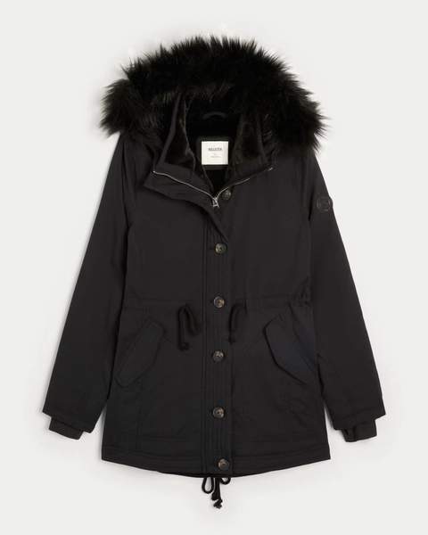 Faux Fur-Lined Parka