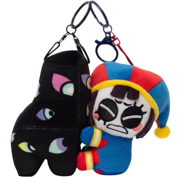 Pomni & Abstraction Magnetic Plush Keychains