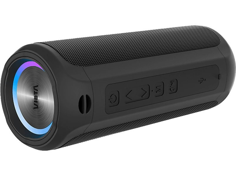 Altavoz inalámbrico | Vieta Solaris, 15 W, Bluetooth, 6hs, Negro