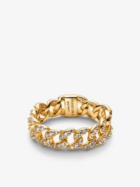 Pavé Cuban Chain Ring