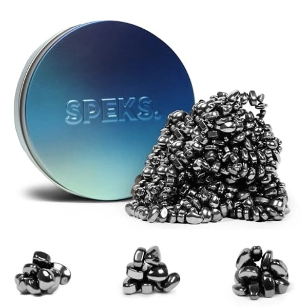 Speks Crags Ferrite Putty | 500+ Ferrite Stones in a Tin, Fidget Toy for Adults & Teens 14+, Desk Toy for Office, Christmas Gift, Holiday Stocking Stuffer, Stress Relief | Blue Gradient, Medium