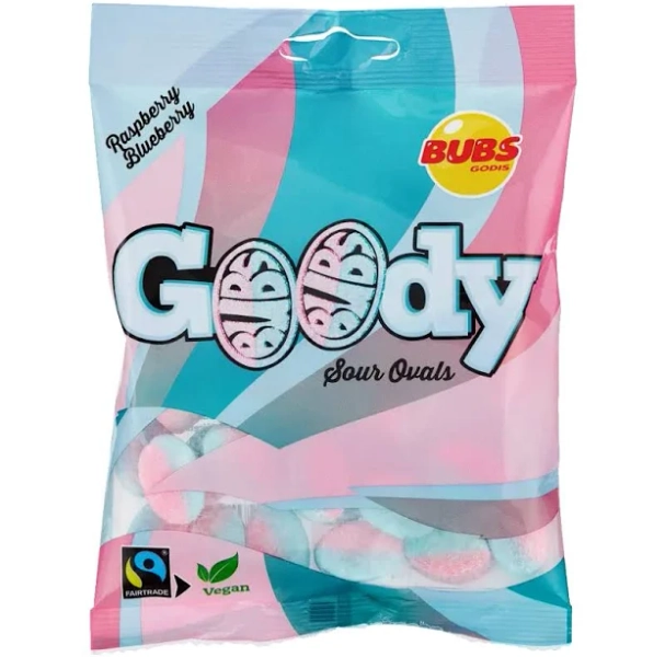BUBS Goody Raspberry Blueberry Sour Ovals