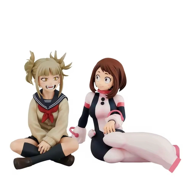 My Hero Academia Ochaco Uraraka &amp; Himiko Toga Figure Set 10cm