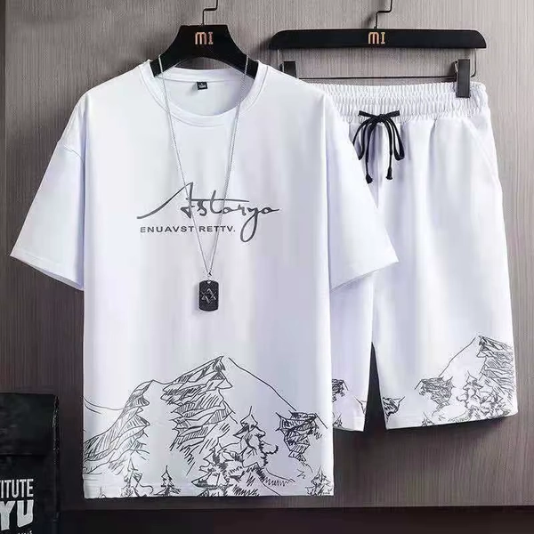 Men's Casual Sport Ice Silk Suit Printed Sweatshirt Sweatpants Outdoor Jogging Sports Basketball Training Fitness 2 Piece Suit - AliExpress 200000343