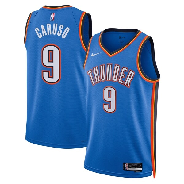 Unisex Oklahoma City Thunder Alex Caruso Nike Blue Swingman Jersey - Icon Edition