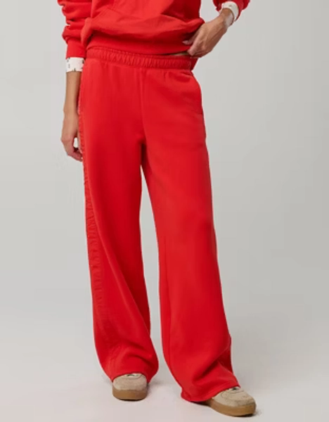 OFFLINE By Aerie Cloud Fleece Nylon Track Trouser
