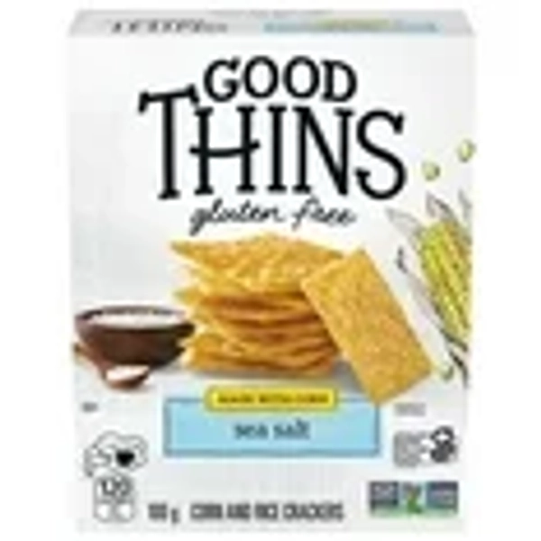 Good Thins, Sea Salt, Gluten Free Corn Crackers, 100 g