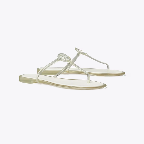 Mini Miller Jelly Sandal in white, size 10