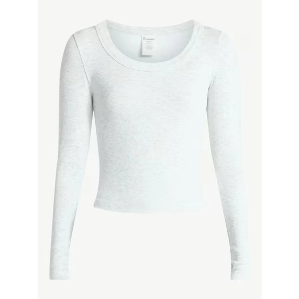 No Boundaries Scoop Neck Seamless Tee, Women's