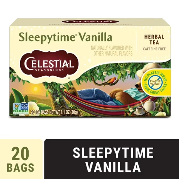 Celestial Seasonings Sleepytime Vanilla Caffeine-Free Herbal Tea Bags (20 Count)