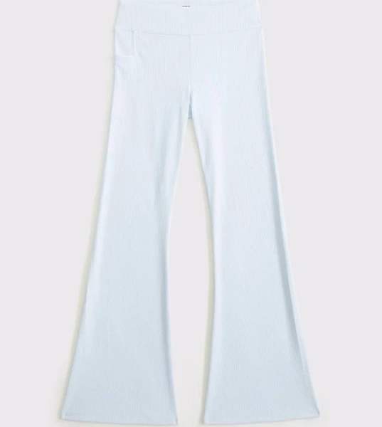 Abercrombie Kids Girls Rib Mini-Flare Leggings