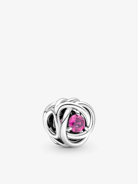 October Birthstone Eternity Circle Charm