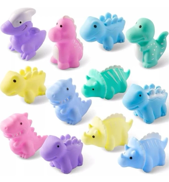 Maplefield Dinosaur Bath Toys 12-Pack