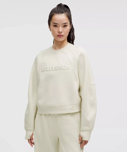 Scuba Oversized Pullover *Wordmark - Bone - XS/S
