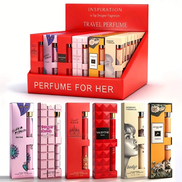6pcs Luxury Perfume Collection for Women (1.18oz Each) - Long-Lasting Eau de Parfum Set, Perfect Daily & Party Gift with 6 Unique Scents, Perfume for Women Set, Miniature Perfume for Women, Perfume for Women Long Lasting, Perfume Gift Set
