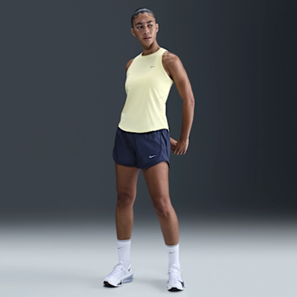 Nike Tempo Women's Dri-FIT Mid-Rise Brief-Lined Running Shorts - Midnight Navy/Midnight Navy/Midnight Navy - Size XXS