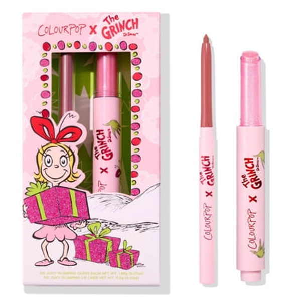 ColourPop x How the Grinch Stole Christmas Lip Liner and Balm Kit - Pinky Who - 0.6oz