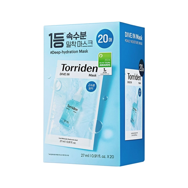Torriden Dive In Low Molecular Hyaluronic Acid Mask Sheet 20ea | OLIVE YOUNG Global