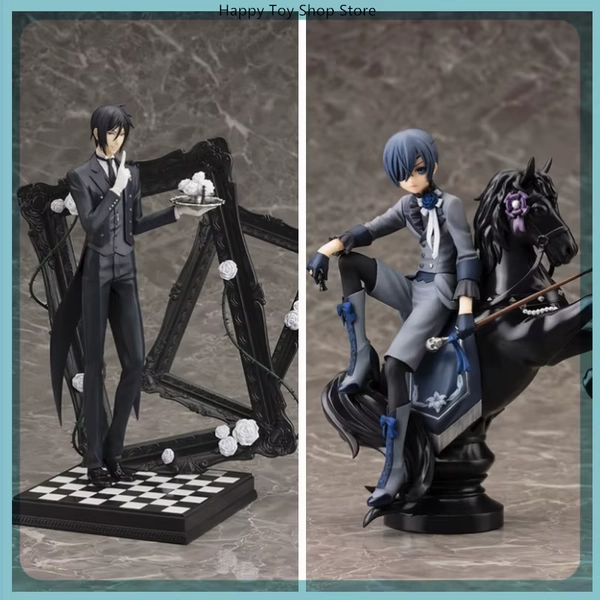 Figura de Anime Black Butler Ciel Phantomhive Sebastian Michaelis, Estátua de Coleção, Decoração de Mesa, Ornamento, Brinquedo, Presente - AliExpress 26