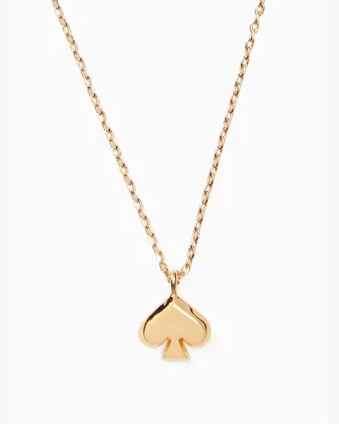 Gold Everyday Spade Metal Mini Pendant
