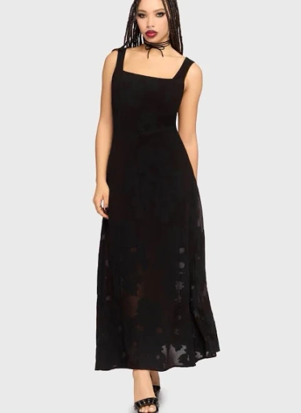 Jacquard Hollow Maxi Dress