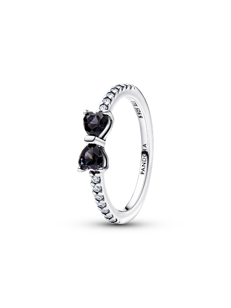 Anello Fiocco Luminoso Nero