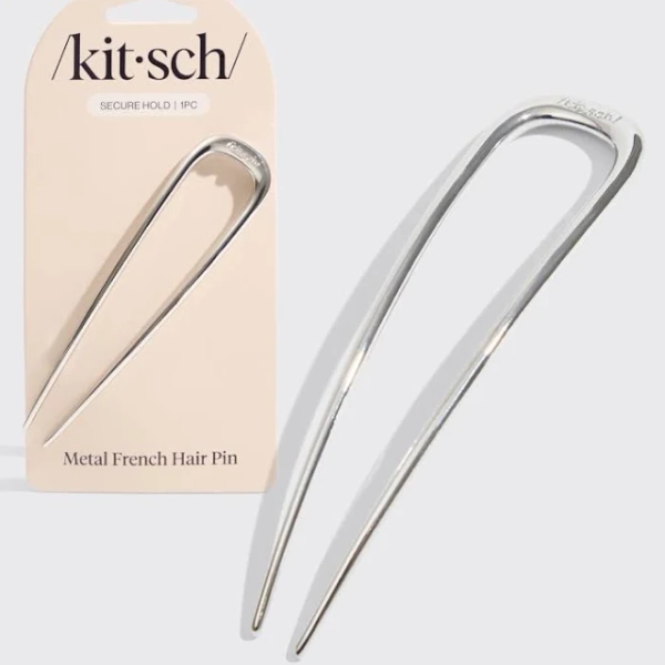 Kitsch French Silver Hair Pin