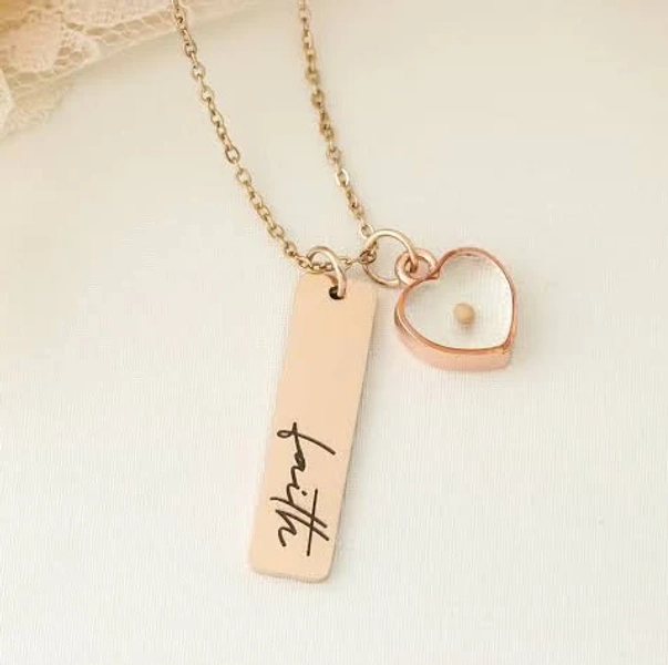 Faith Mustard Seed Inspirational Necklace