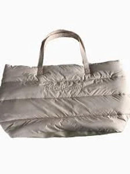 Rare Beauty by Selena Gomez Pink Puffy Traveler Tote Make Up Bag New Authentic