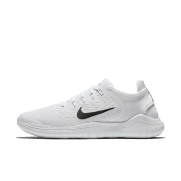Nike Free RN 2018 Women's Running Shoes - White/Black - Size 5