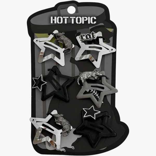 Rat Star Hair Clip Set