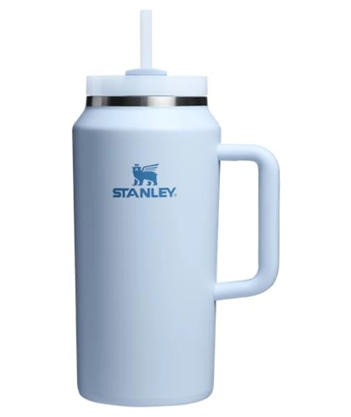Stanley Quencher H2.0 Tumbler with Handle & Straw 64 oz | Twist On 3-Way Lid | Insulated Stainless Steel Cup for Travel & Sports | BPA-Free | Glacier