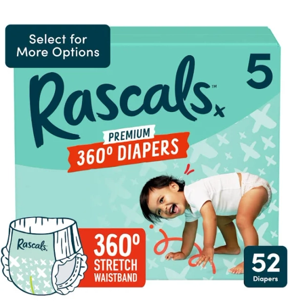 Rascals Premium 360 Absorbent Pull-On Diapers