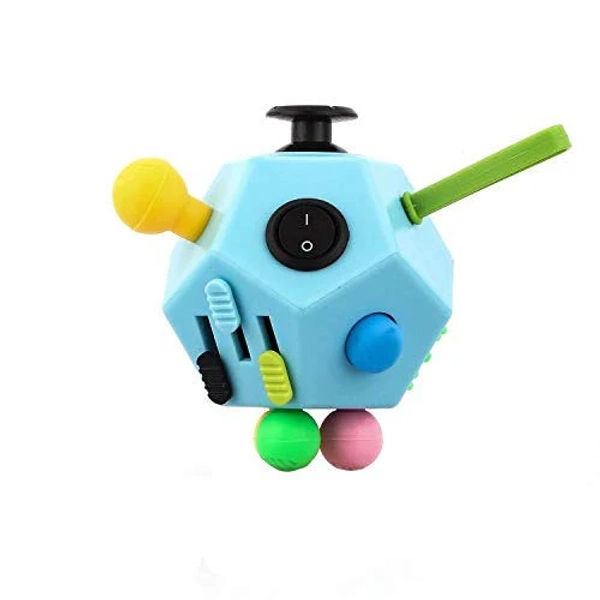 UOOE 12 Side Fidget Cube,Best Fidget Toy Cube Relief Stress and Anxiety Depression Anti for Kids and Adults with ADD