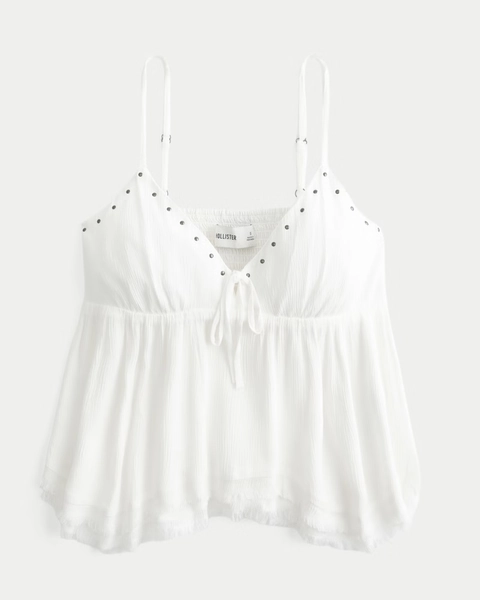 Easy Shine Ruffle Babydoll Top