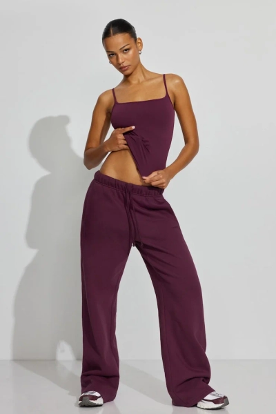 UltraFleece Straight Leg Sweatpants Burgundy - Garage Clothing | Fashion Clothing and Accessories