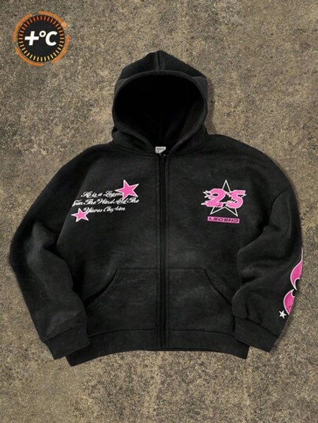 1 Piece Tween Boy Casual Sports Street Fashion With Grab Material Graffiti Pattern Cardigan Hooded Sweatshirt Suitable For Kids Outfits Toddler Boy Clothes Back To School Boys Set Suitable For Birthday Parties, Evening Parties, Performances, Weddings, Baptisms, Opening Ceremonies Daily Suitable For Daily Use Suitable For School Suitable For Travel Suitable For Sports Suitable For Autumn And Winter Seasons Fall