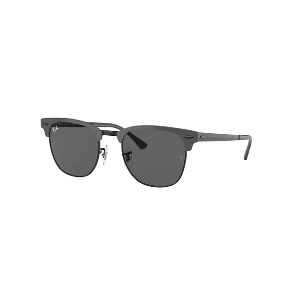 Ray-Ban Sunglasses Unisex Clubmaster Metal - Grey On Black Frame Grey Lenses 51-21