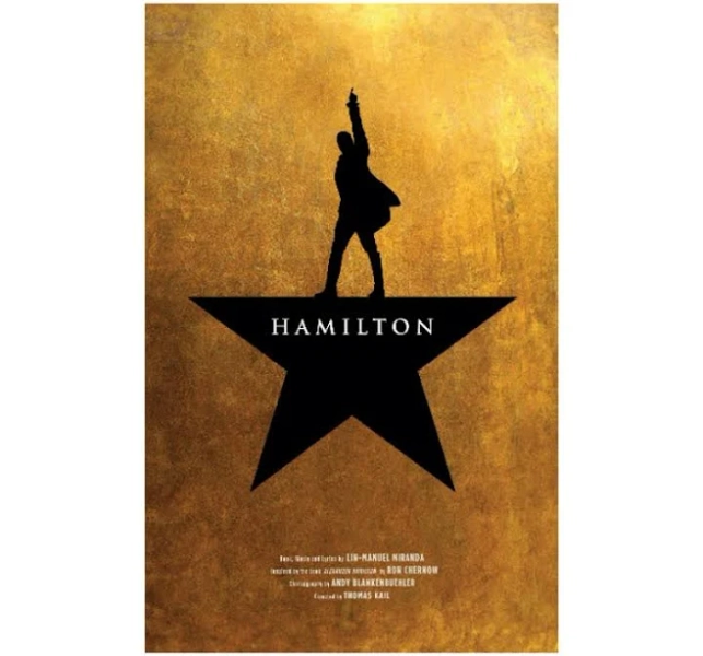 Hamilton the Broadway Musical Official Broadway Poster
