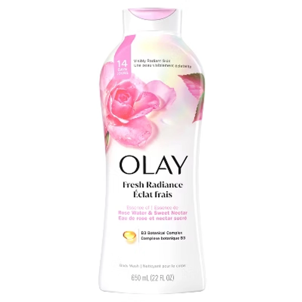 Olay Fresh Outlast Rose Water & Sweet Nectar Body Wash - 22 fl oz