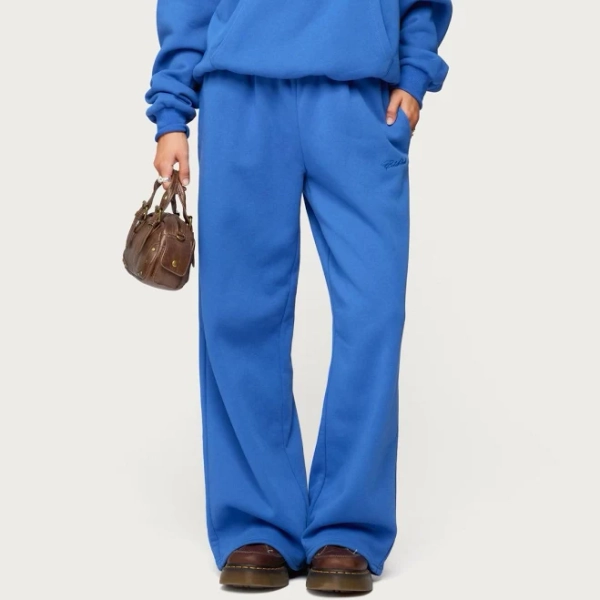 Edikted Women's Basic Girl Wide Leg Sweatpants