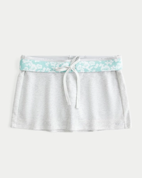 Low-Rise Fleece Mini Skort