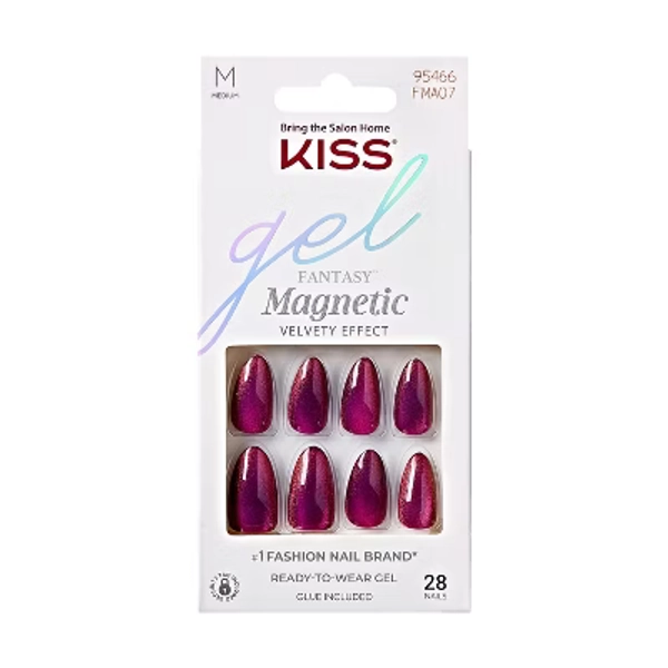 KISS Products Gel Fantasy Magnetic Fake Nails - Stream - 31ct