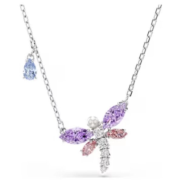 Ariana Grande x Swarovski Kolye, Karışık kesimler, Yusufçuk, Çok renkli, Rodyum kaplama