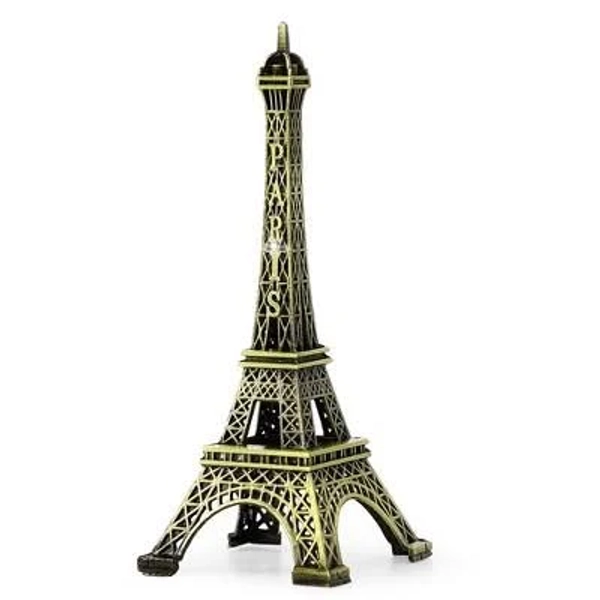 Unique Bargains Mini Metal Eiffel Tower Model Statue