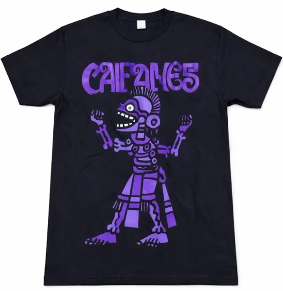 Caifanes Purple Skeleton Logo T-Shirt – S–2XL
