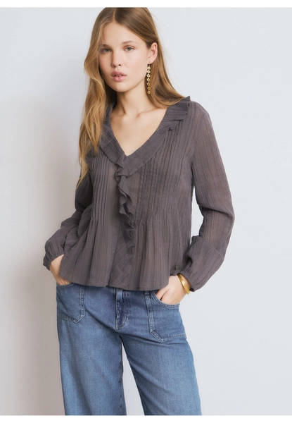 ⭐️Blusa ml cuerpo smock tejido lurex⭐️