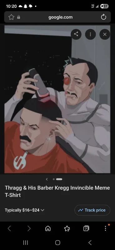 Thragg & His Barber Kregg Invincible Meme T-Shirt