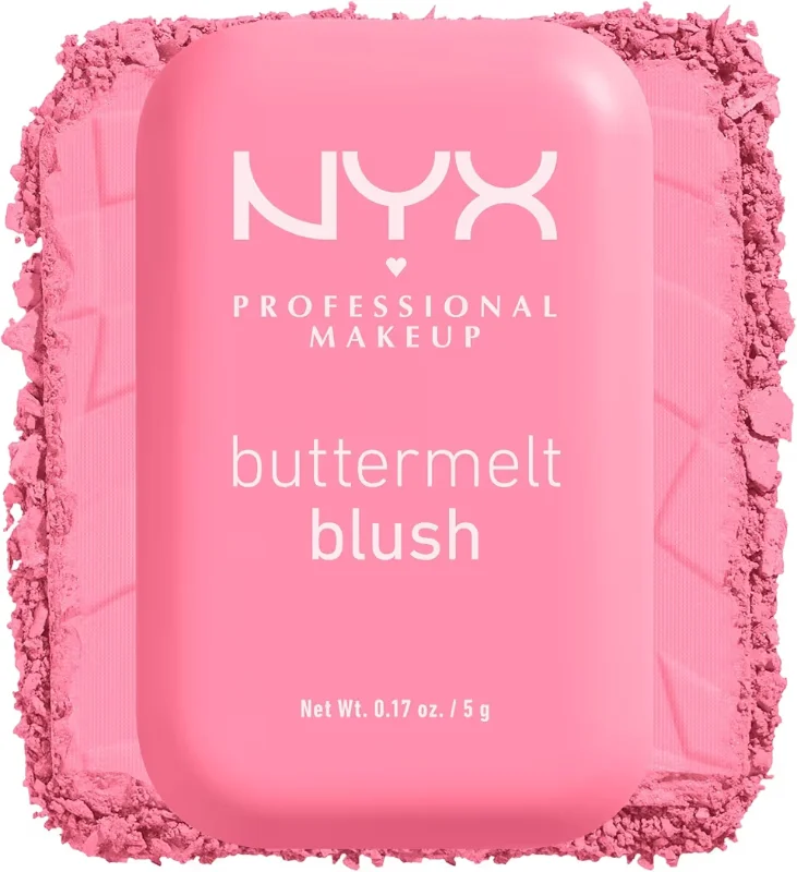 NYX Professional Makeup Buttermelt Blush - All skin types - Enriched with mango, almond and shea butter - Butta Together - 5g